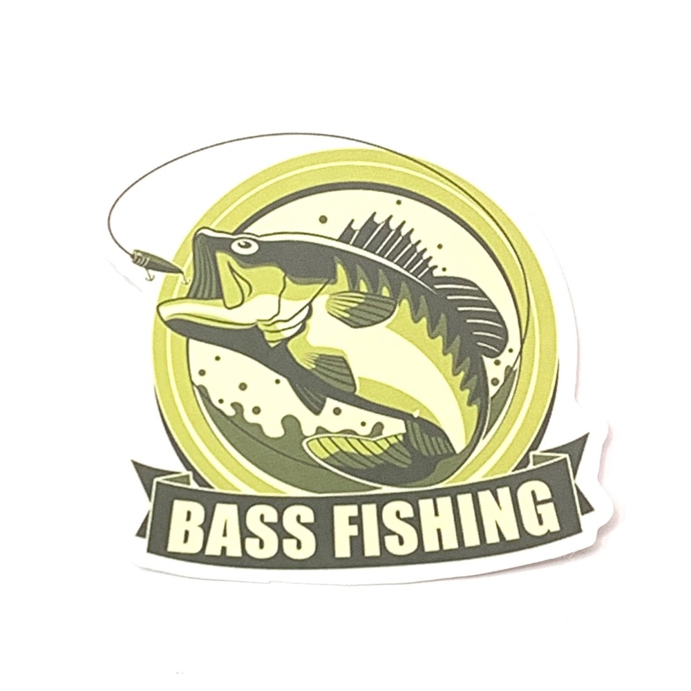 Bass Fishing Vinyl Sticker